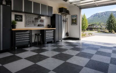 Durable garage floor tiles Kimberley for a clean, high-grip workspace.