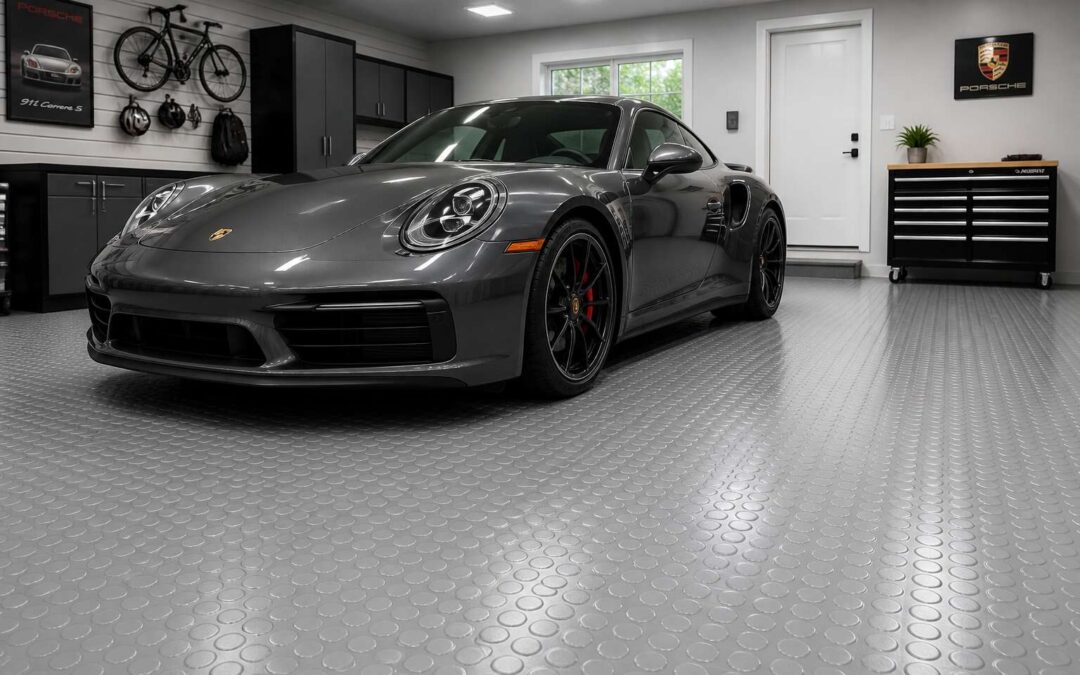 Coin Top Garage Floor Tiles: Durable and Slip-Resistant